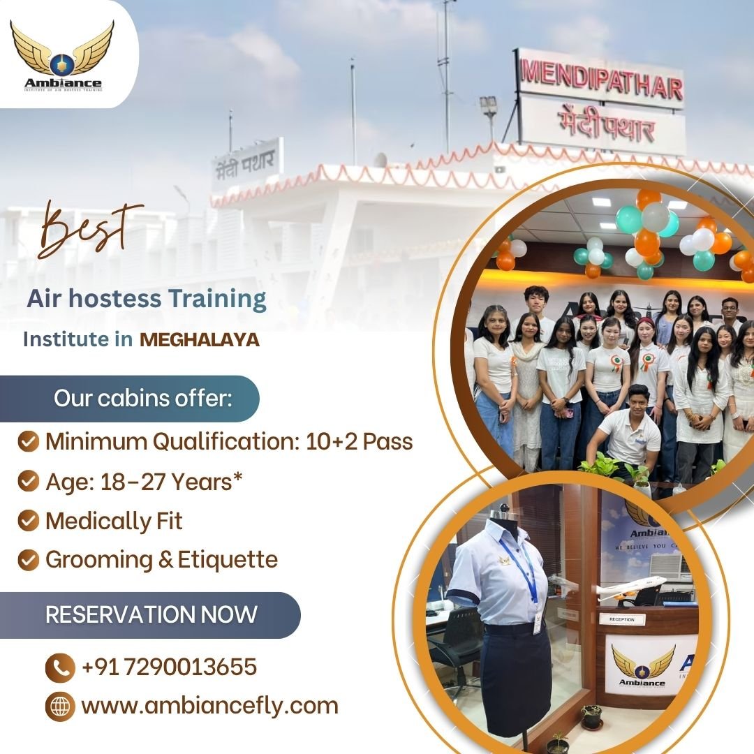 Best air hostess training in Meghalaya